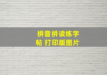 拼音拼读练字帖 打印版图片